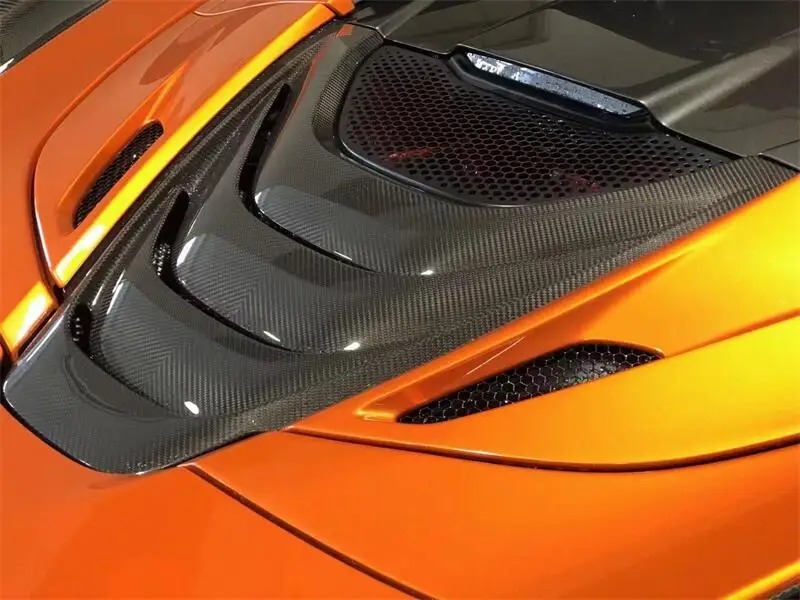 For  720S Hardtop Dry Carbon Fiber Body Kit Upgraded OEM Style Engine Hood Car Parts Rear Engine Hood